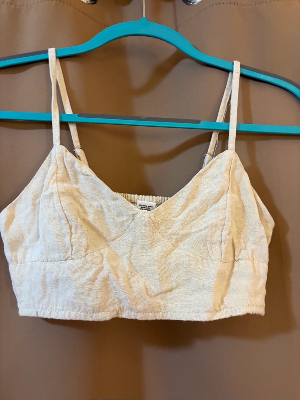 Cream Cropped Top| size small